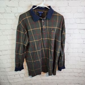 Men's Izod longsleeve button up shirt, size Large